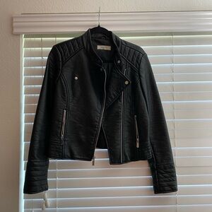 Wildflower Leather Moto Jacket